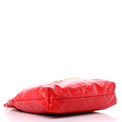 Chanel Shiny Calfskin Quilted Chanel 22 Red 5 of 10