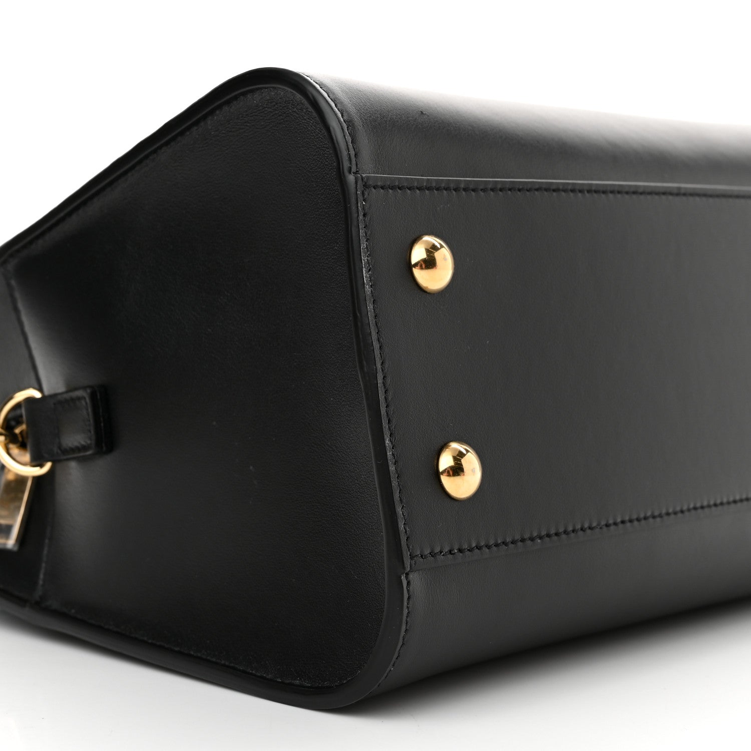 Saint Laurent Calfskin Monogram Baby Cabas Black 8 of 9