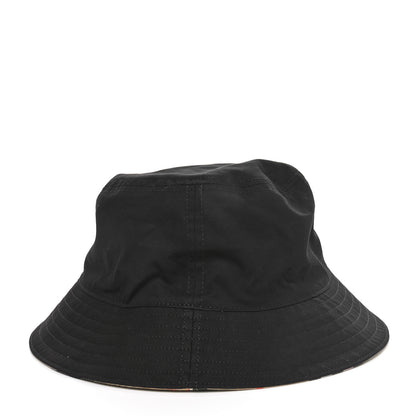 Burberry Cotton Gabardine Vintage Check Reversible Bucket Hat L Black Sand 13 of 15