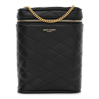 Saint Laurent Lambskin Quilted Binocular Case Black 1 of 8