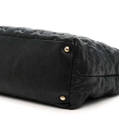 Chanel Caviar Wild Stitch Tote Black 9 of 9