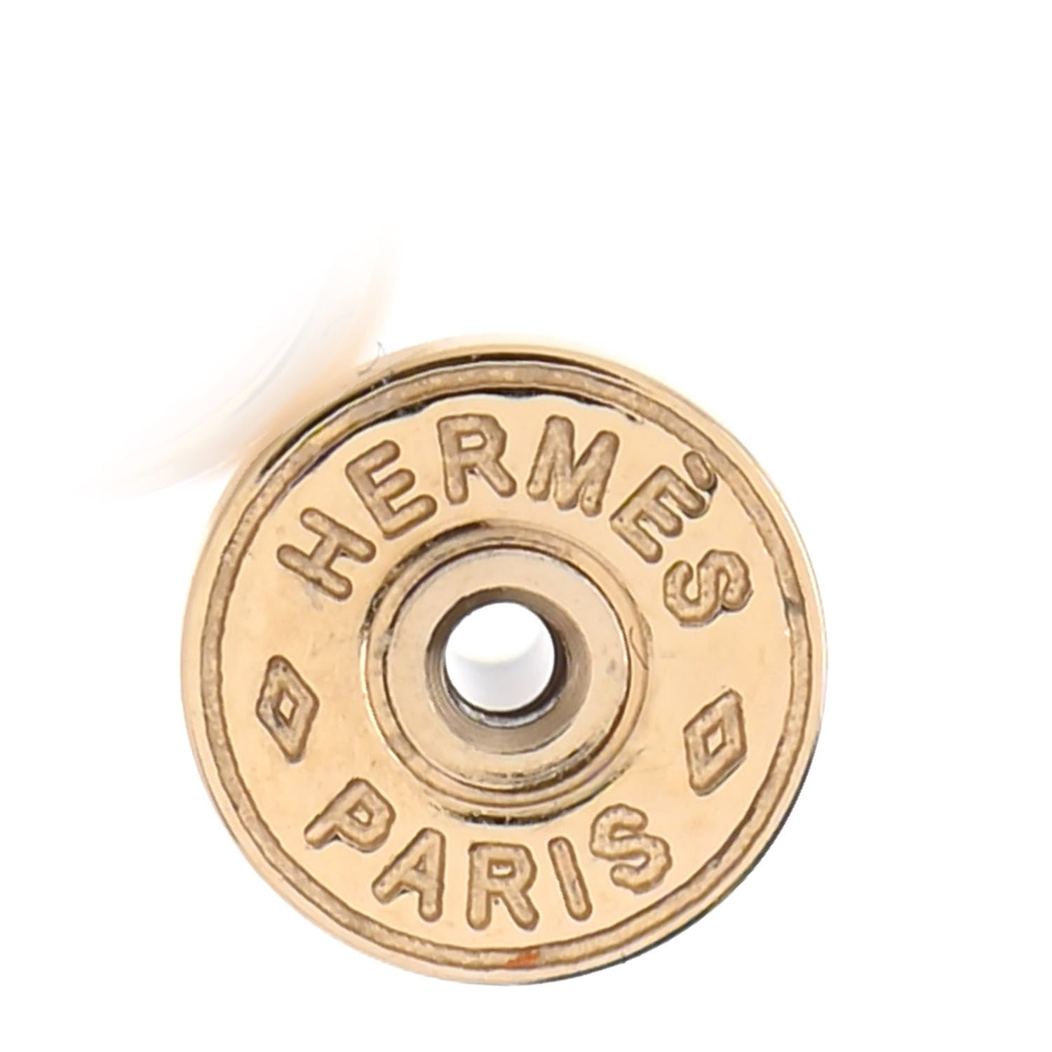 Hermes Permabrass Buffalo Horn Amulletes Duo Earrings 4 of 6