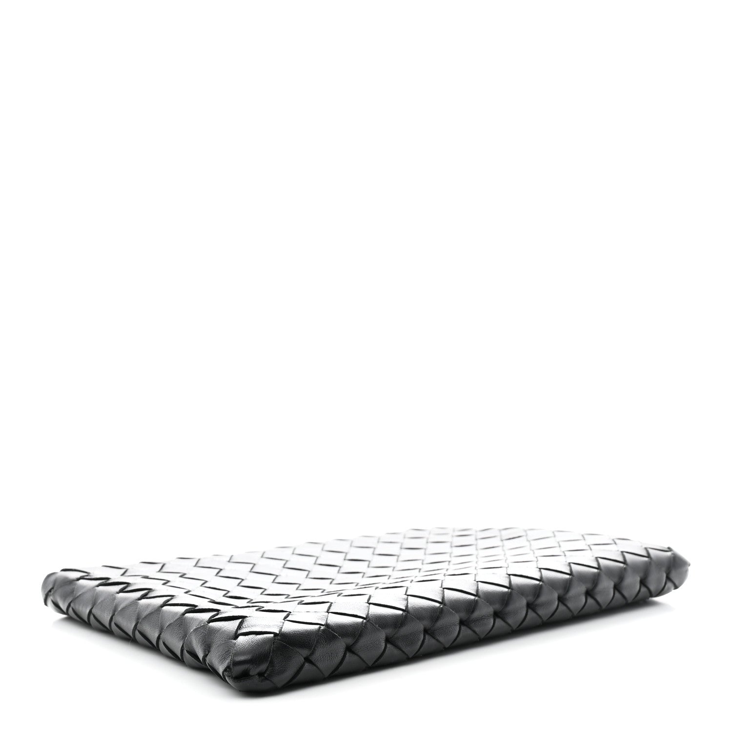 Bottega Veneta Nappa Intrecciato Flat Zip Pouch Black 4 of 7