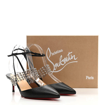 Christian Louboutin Nappa PVC Levita 55 Pumps 39.5 Black 9 of 9