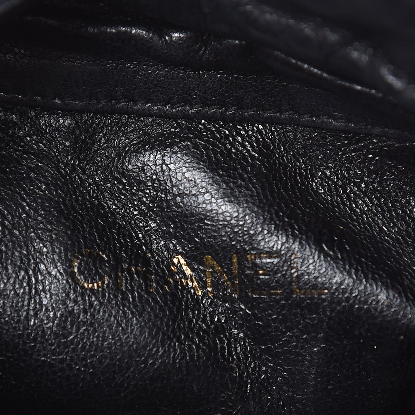 Lambskin Tassel Drawstring Pouch Bag Black