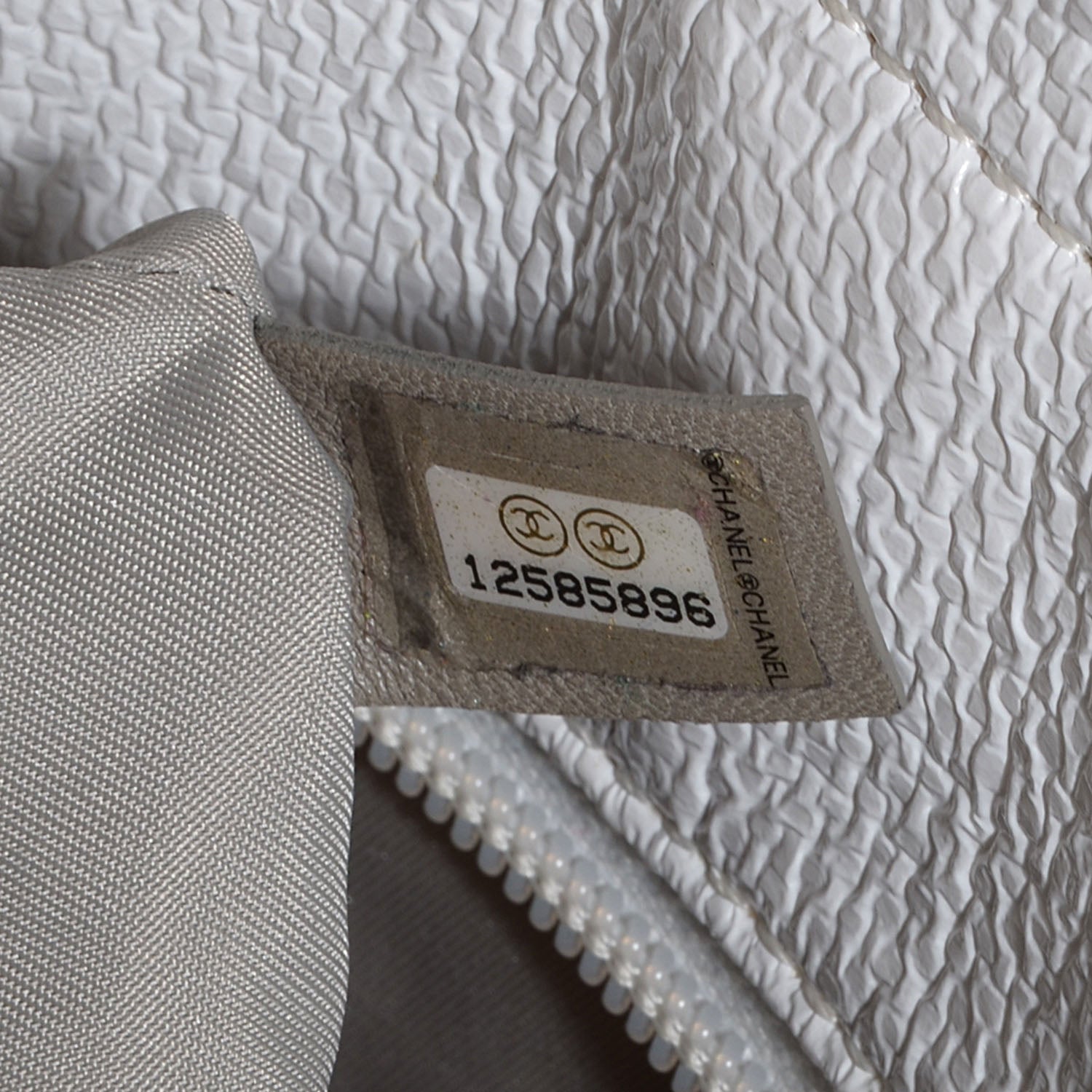 Chanel Coated Canvas Paris Biarritz Small Tote White 7 of 7