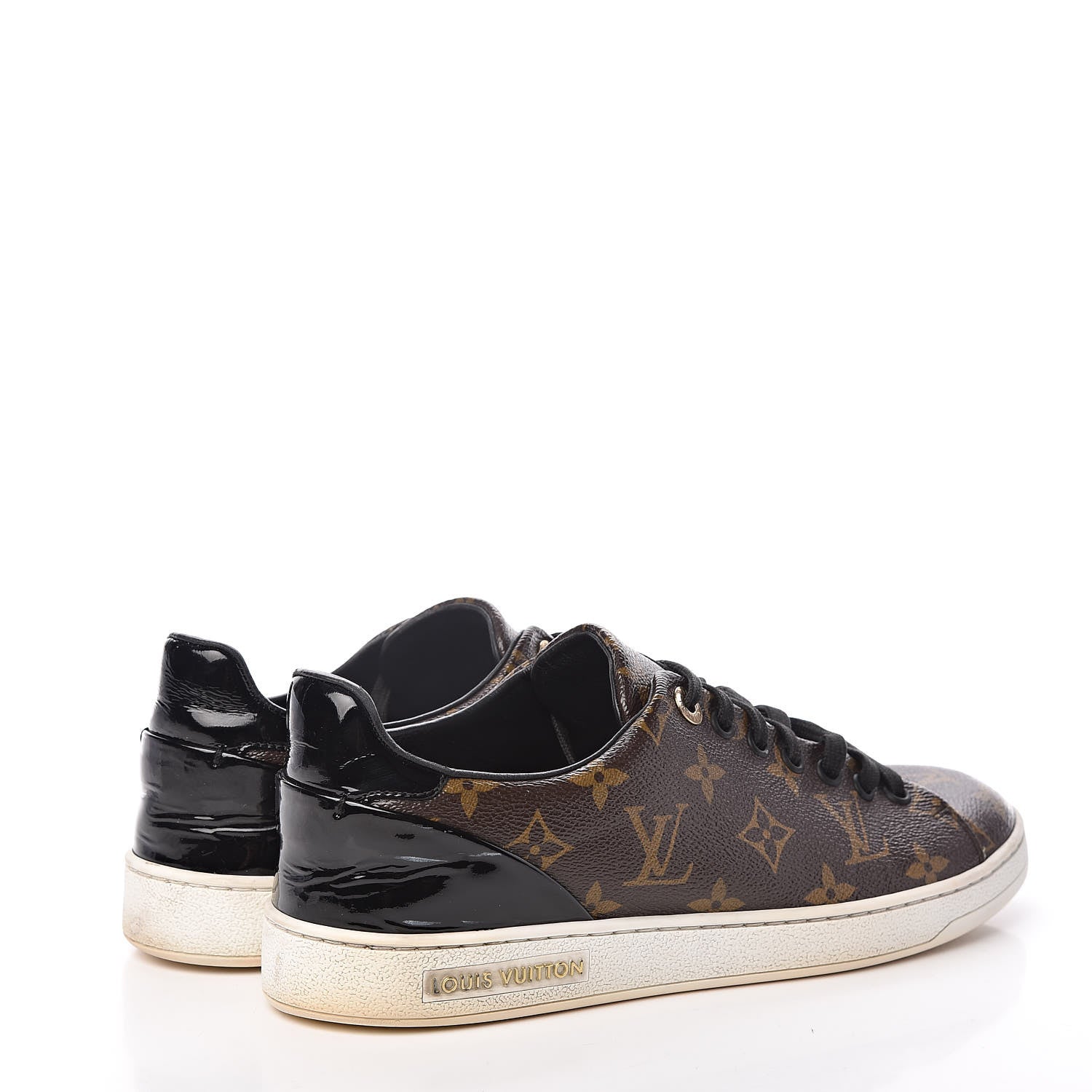 Louis Vuitton Patent Monogram Frontrow Sneakers 39 4 of 25