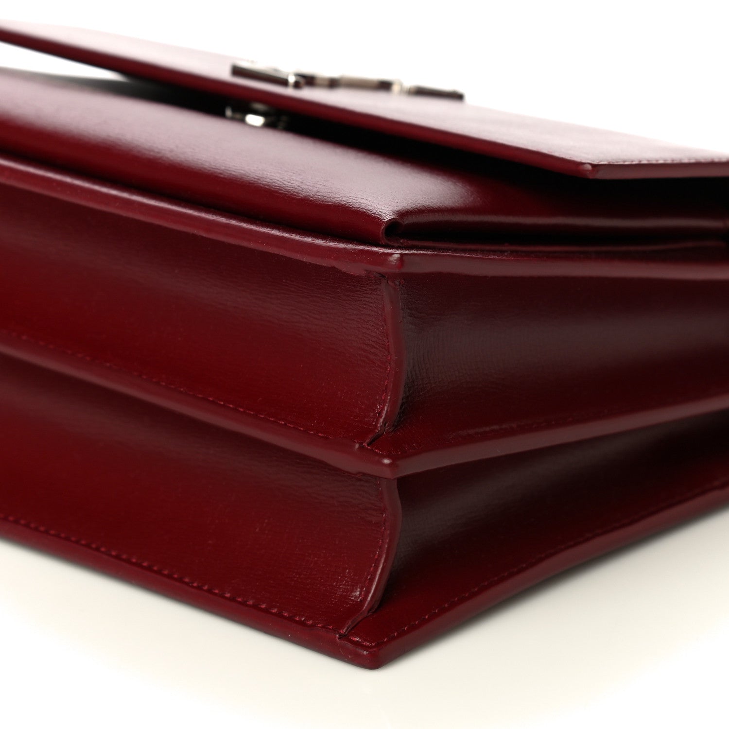 Saint Laurent Calfskin Medium Monogram Sunset Pallisandre 11 of 11