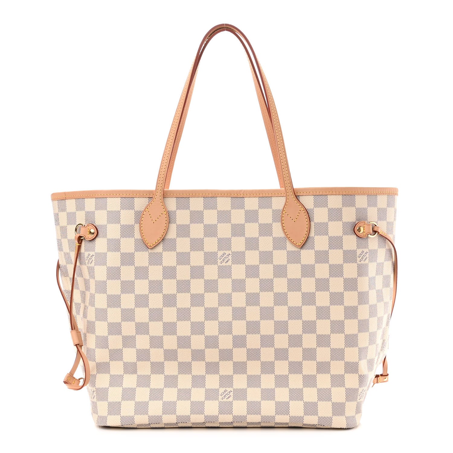 Louis Vuitton Damier Azur Neo Neverfull MM Rose Ballerine 1 of 10