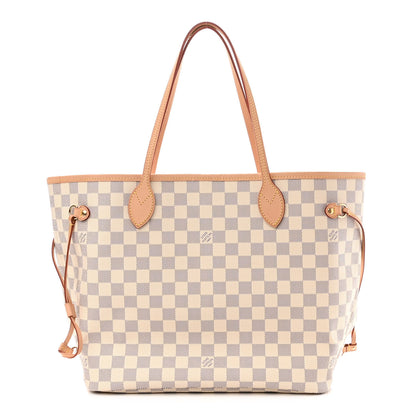 Louis Vuitton Damier Azur Neo Neverfull MM Rose Ballerine 1 of 10