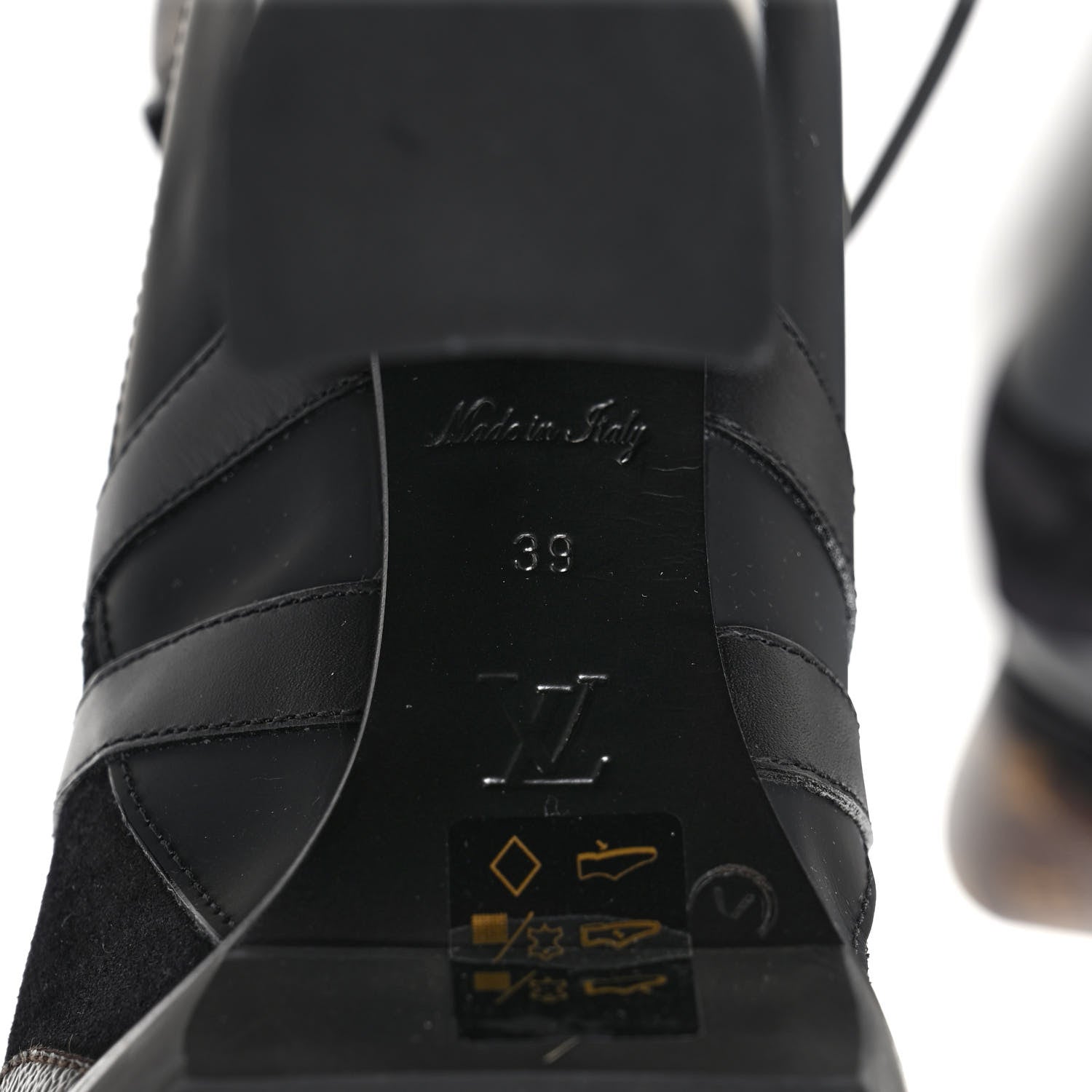 Louis Vuitton Patent Calfskin Monogram Star Trail Ankle Boots 39 Black 6 of 7