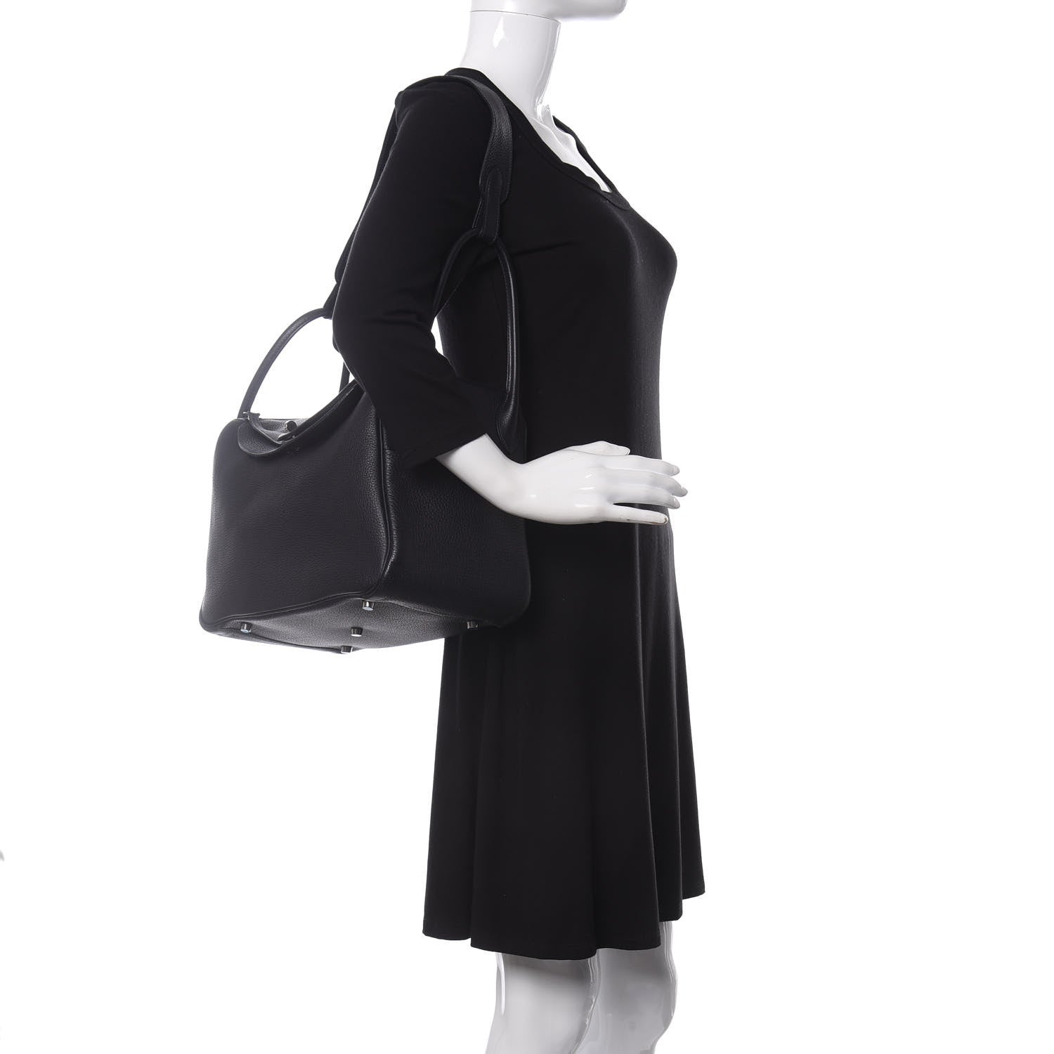 Hermes Taurillon Clemence Lindy 34 Indigo 2 of 9