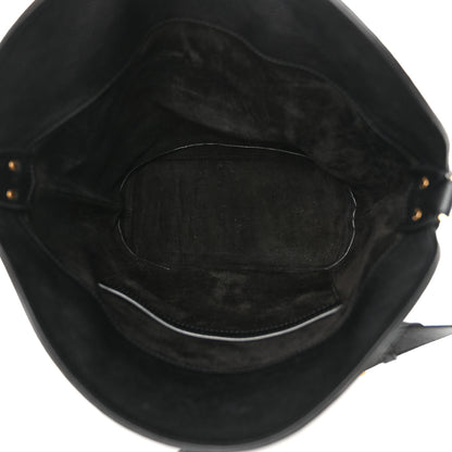Celine Soft Grained Calfskin Medium Bucket Bag Black 5 of 15