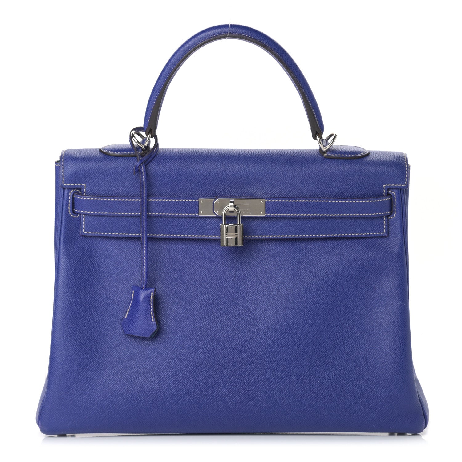 Hermes Epsom Candy Kelly Retourne 35 Bleu Electrique Mykonos 1 of 18