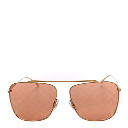 Fendi Metal Fendi Forever Aviator Sunglasses FF0406/G/S Gold 4 of 7