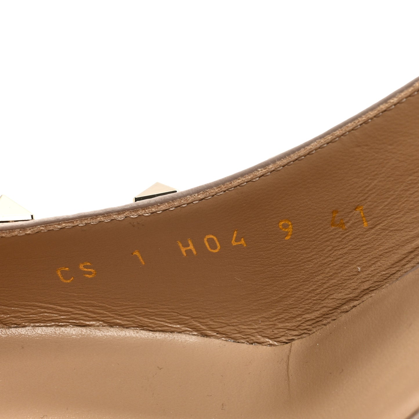 Patent Rockstud Half d'Orsay Slingback 85mm Pumps 41 Peony Poudre