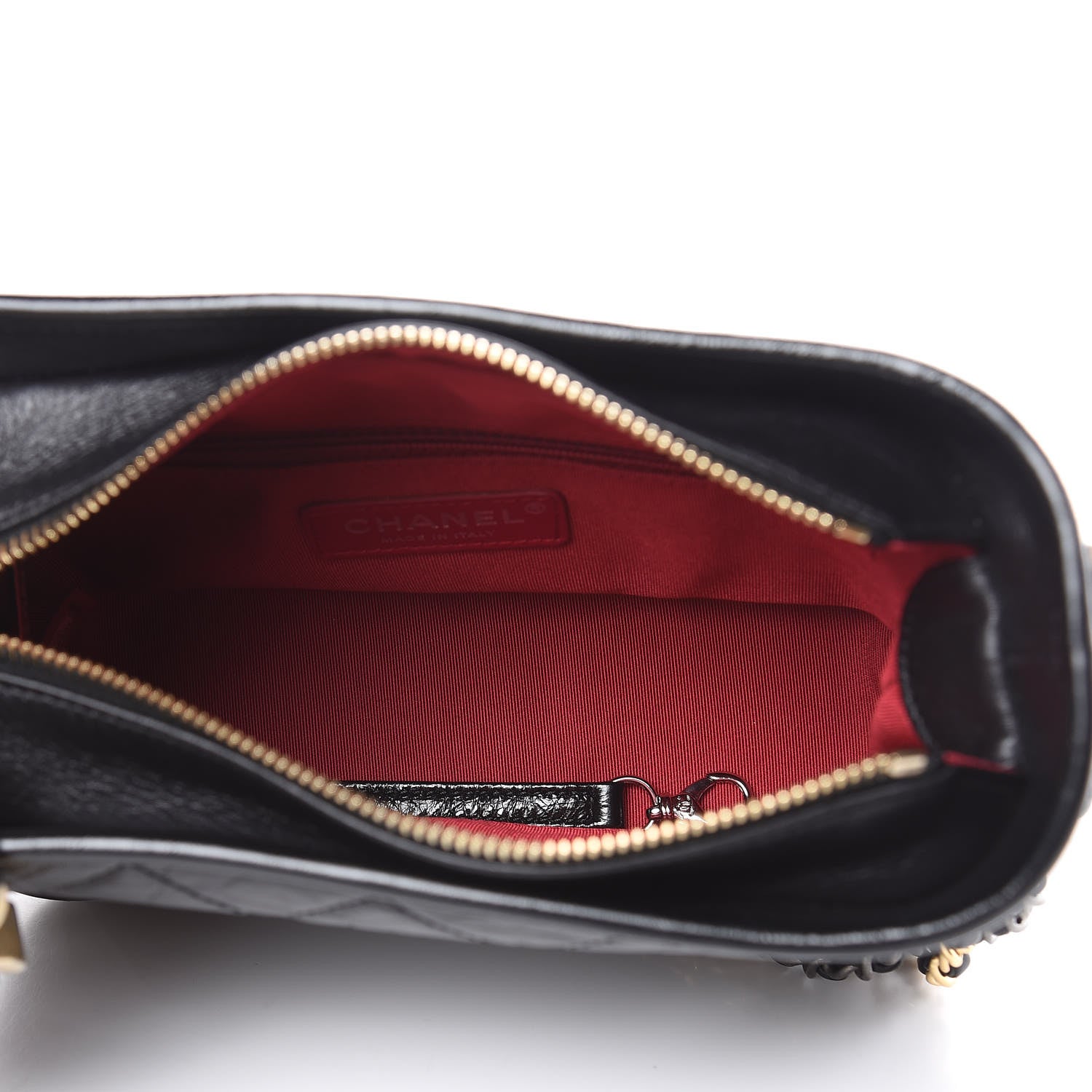 Chanel Aged Calfskin Quilted Small Gabrielle Hobo Black 5 of 10
