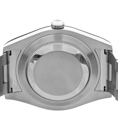 Rolex Stainless Steel 18K White Gold 41mm Oyster Perpetual Datejust Watch Black 116334 4 of 5