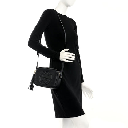 Gucci Pebbled Calfskin Small Soho Disco Bag Black 2 of 7