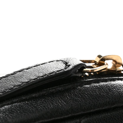 Chanel Lambskin Quilted Small Curvy Pouch Cosmetic Case Black 8 of 9