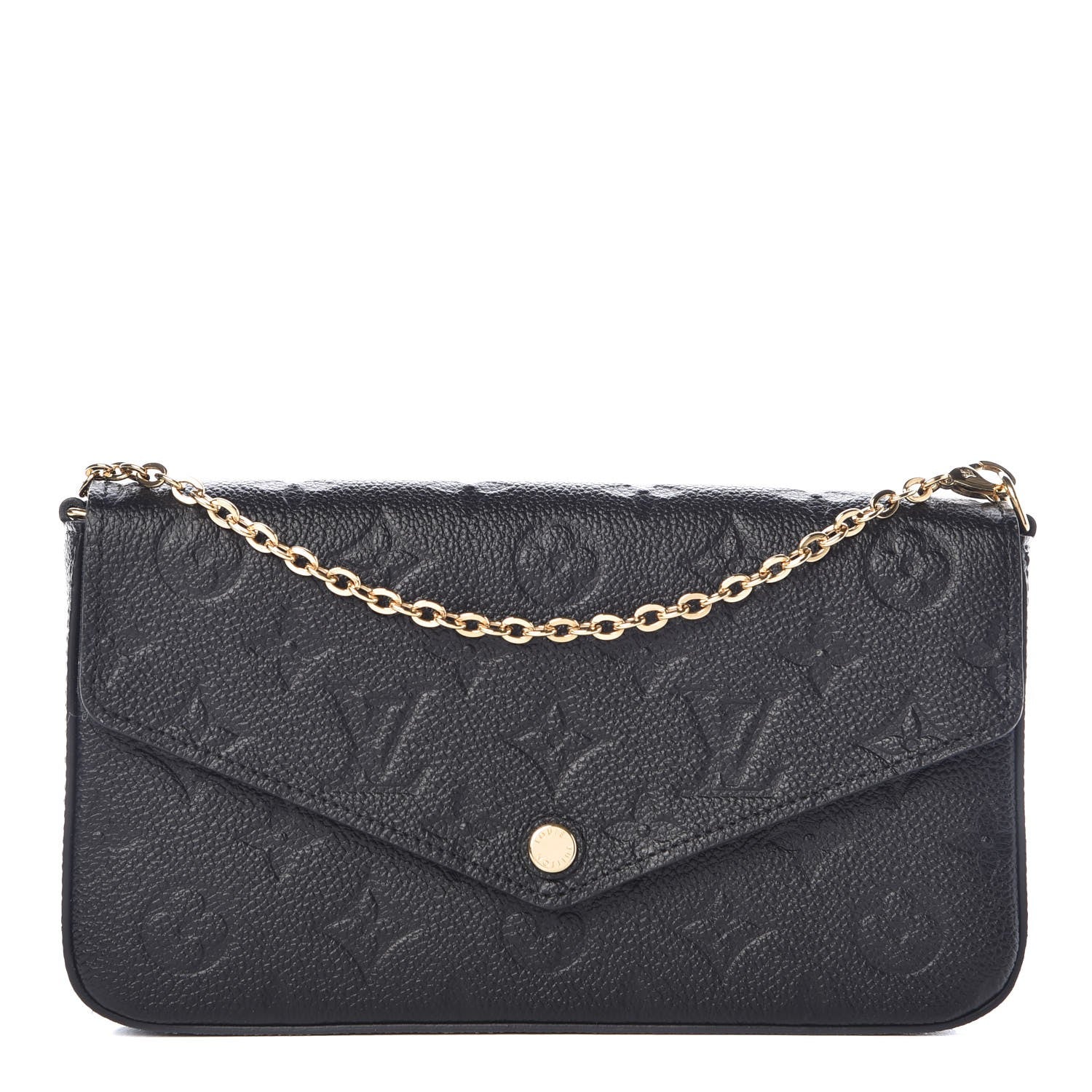 Louis Vuitton Empreinte Pochette Felicie Chain Wallet Black 1 of 7