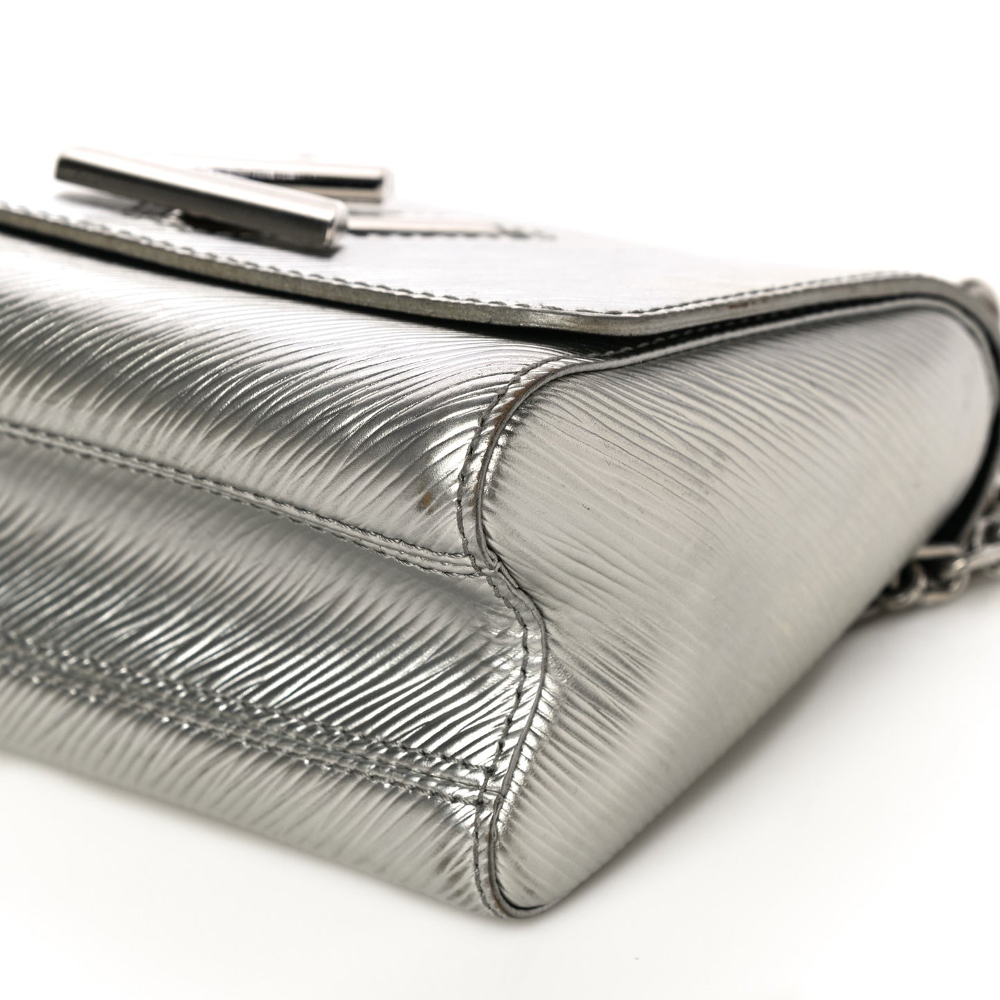 Epi Twist Shoulder Bag PM Argent
