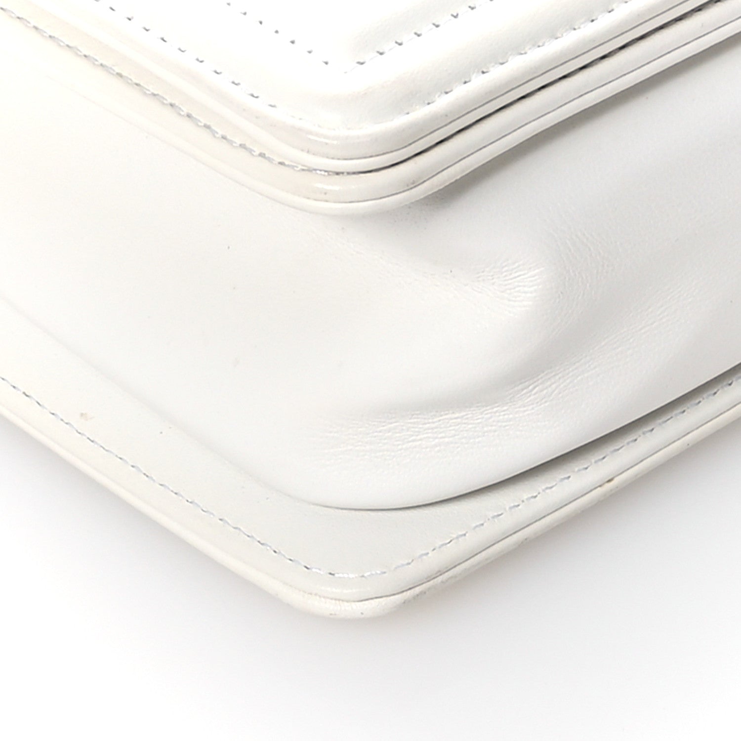 Chanel Calfskin Pearl Medium Boy Flap White 9 of 11