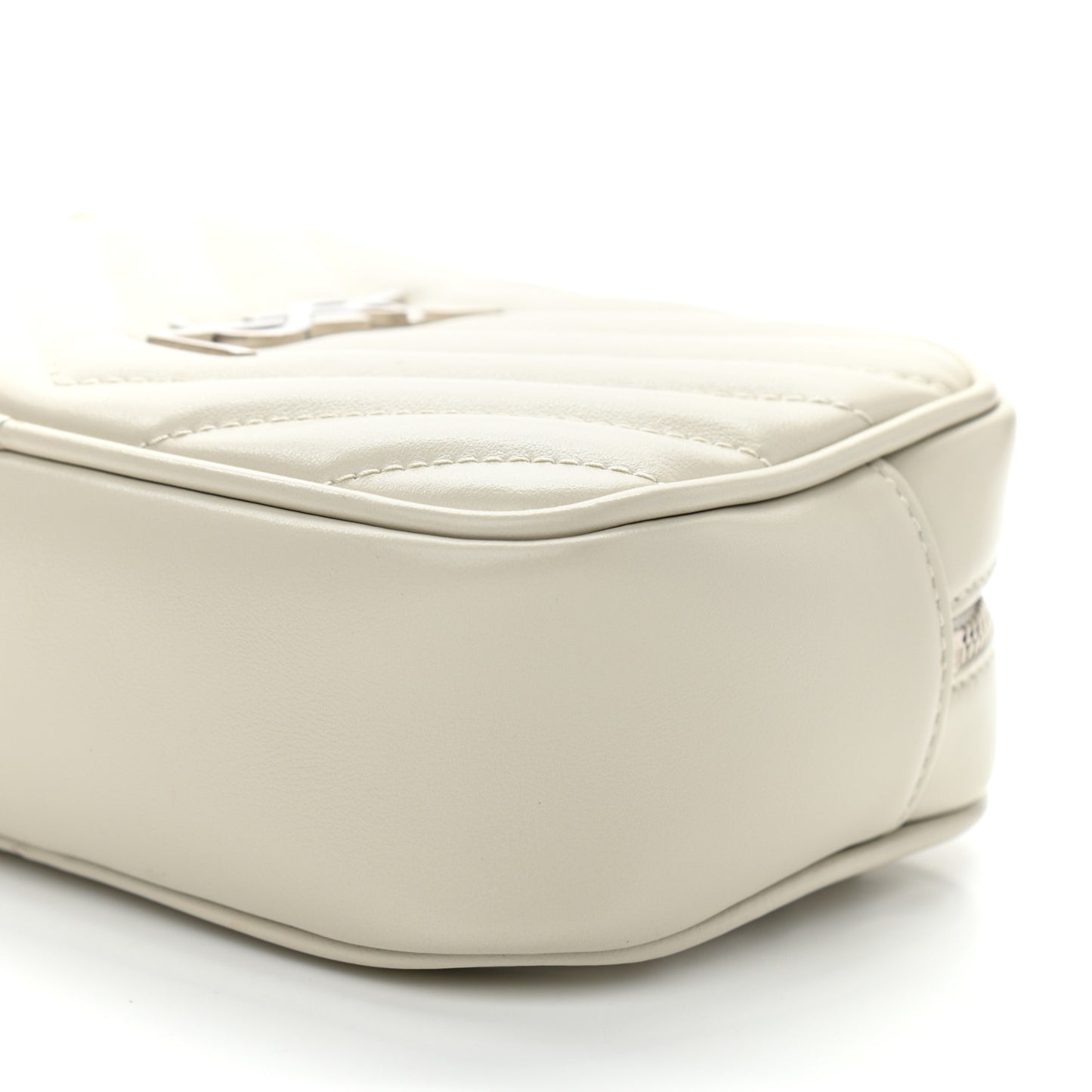 Calfskin Matelasse Monogram Lou Belt Bag Crema Soft