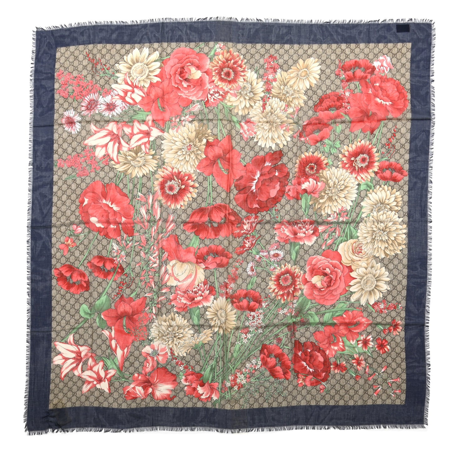 Modal Silk Spring Bouquet Scarf
