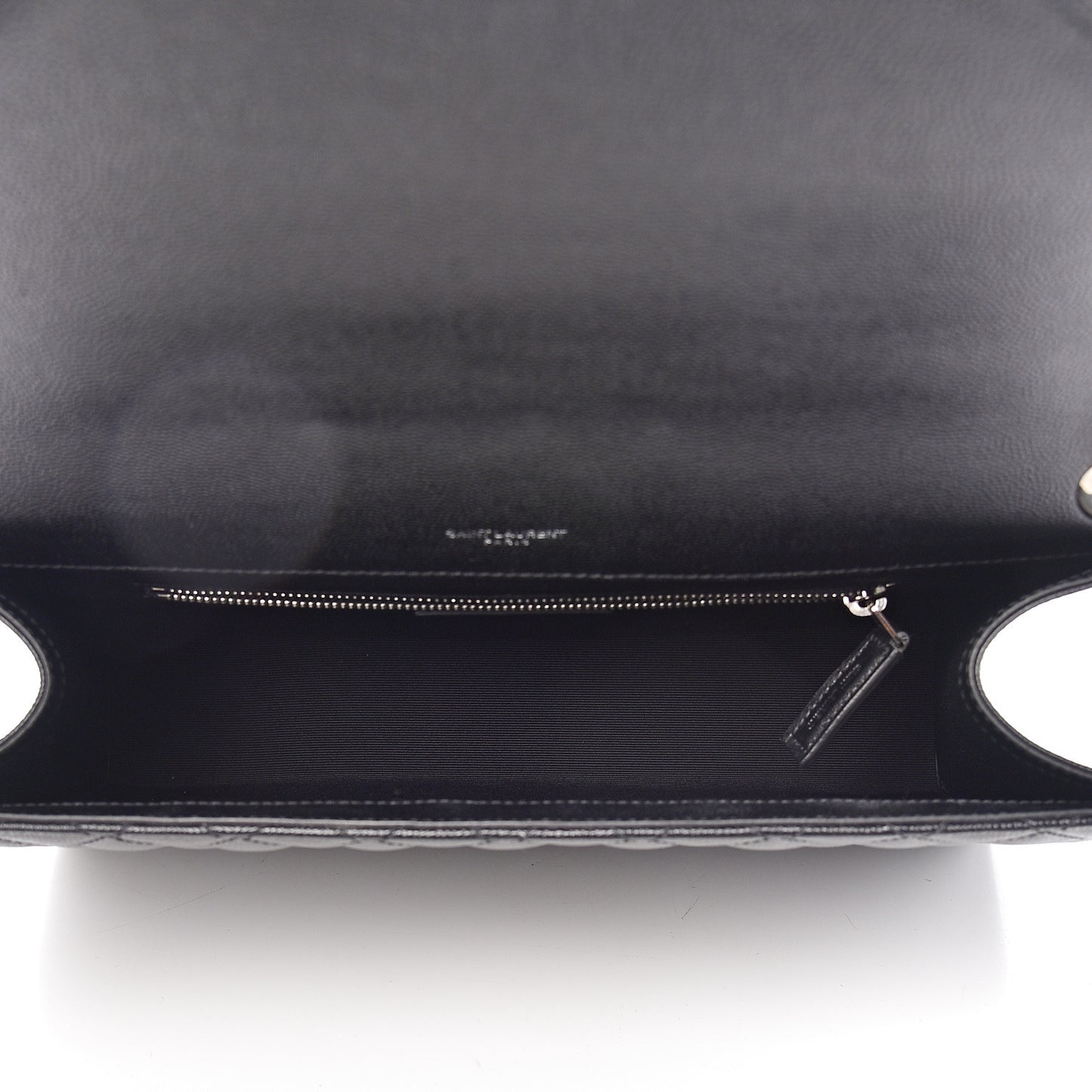 Grain De Poudre Large Tri-Quilt Monogram Satchel Black
