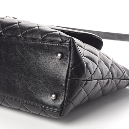 Chanel Aged Calfskin Quilted Mad About Quilting Hobo Black 10 of 10