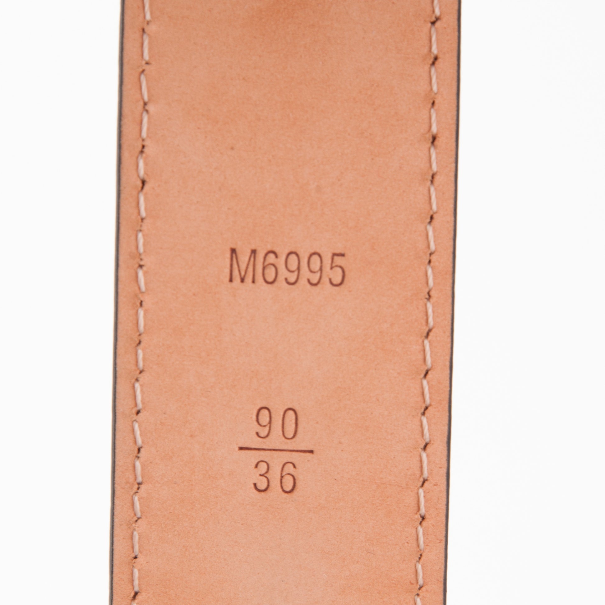 Louis Vuitton Damier Ebene Riveted 35mm Belt 90 36 5 of 6