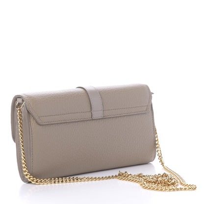 Chloe Grained Calfskin Aby Chain Wallet Motty Grey 3 of 10