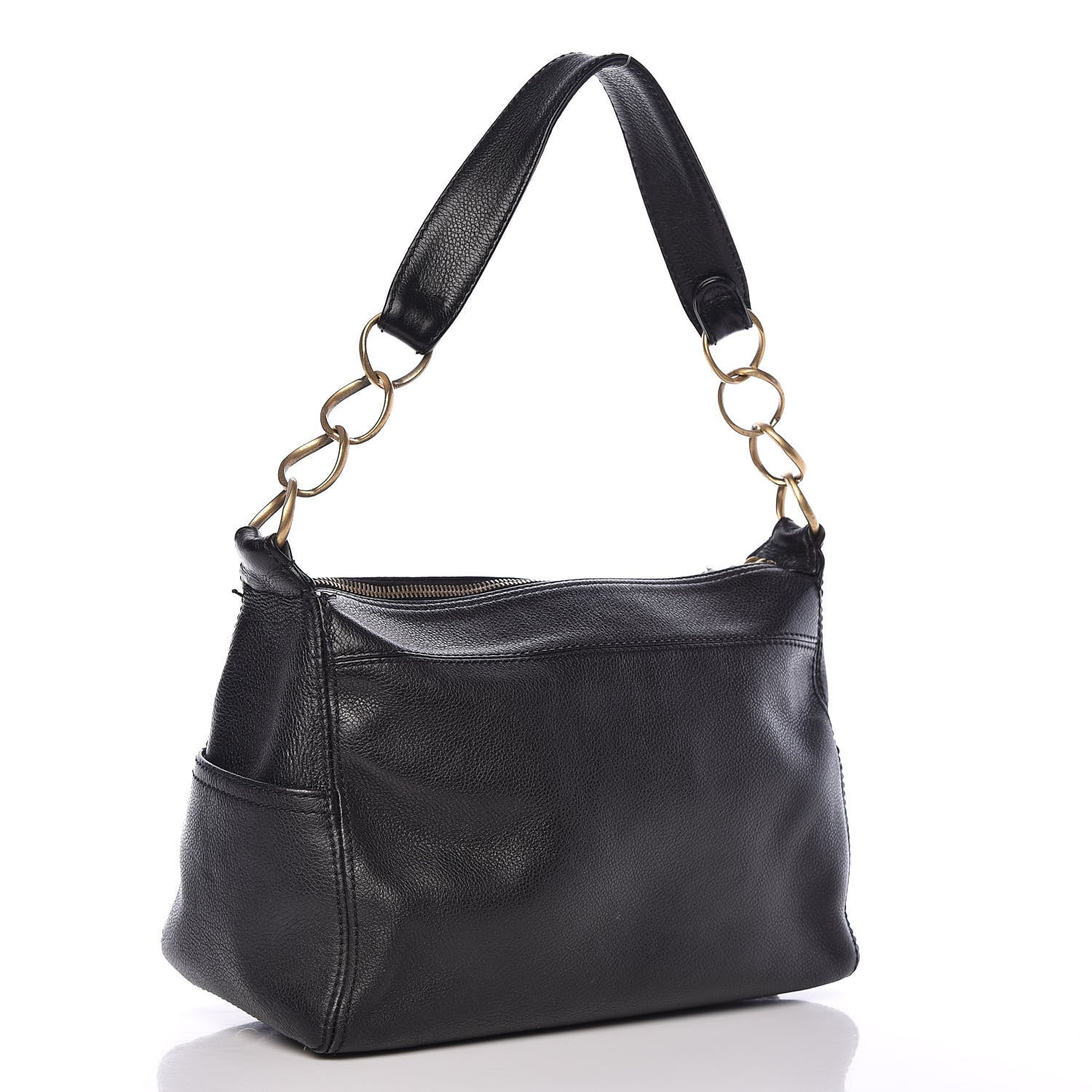 Chanel Calfskin Hobo Black 3 of 15