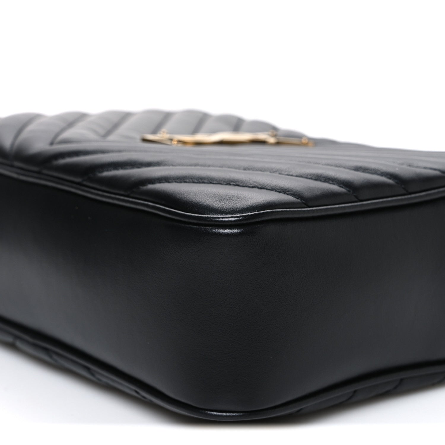 Saint Laurent Calfskin Matelasse Monogram Lou Camera Bag Black 10 of 11