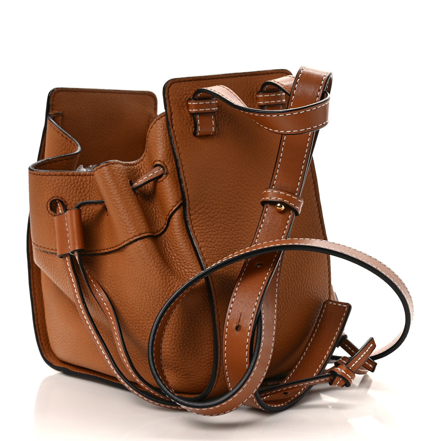 Calfskin Mini Hammock Shoulder Bag Tan