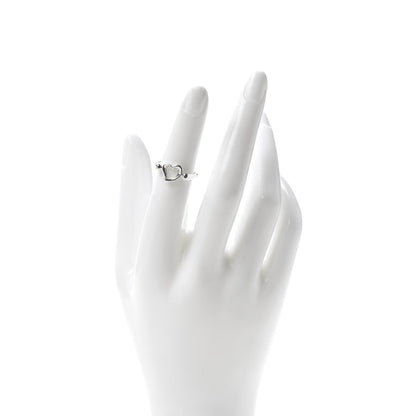 Tiffany Sterling Silver Elsa Peretti Open Heart Ring 49 5 2 of 5