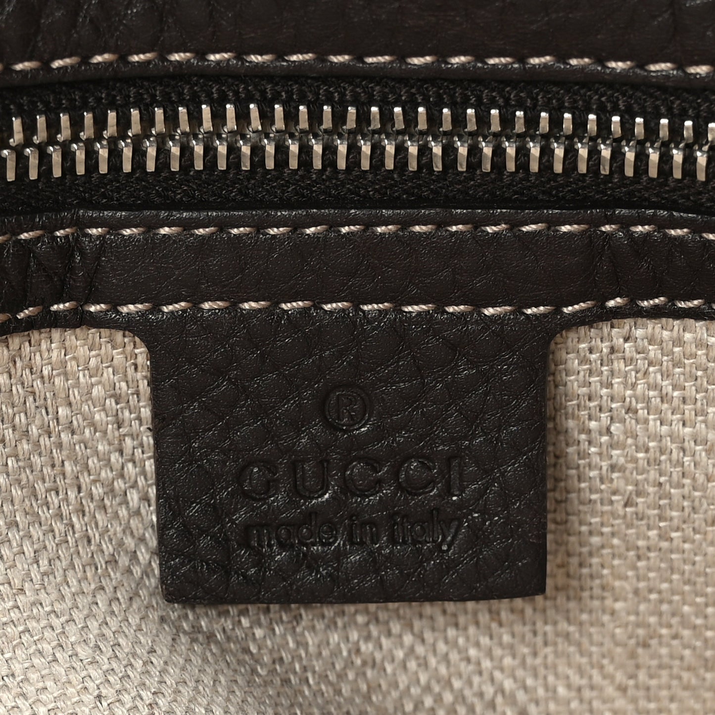 Monogram Web Sunset Tote Dark Brown
