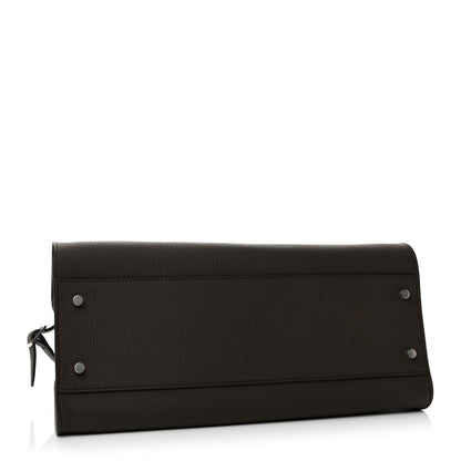 The Row Matte Grained Calfskin Margaux Shoulder 12 Deep Brown 4 of 10
