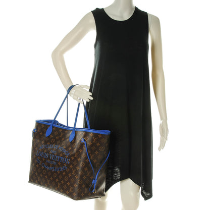 Louis Vuitton Monogram Articles de Voyage Ikat Neverfull GM Grand Blue 2 of 7