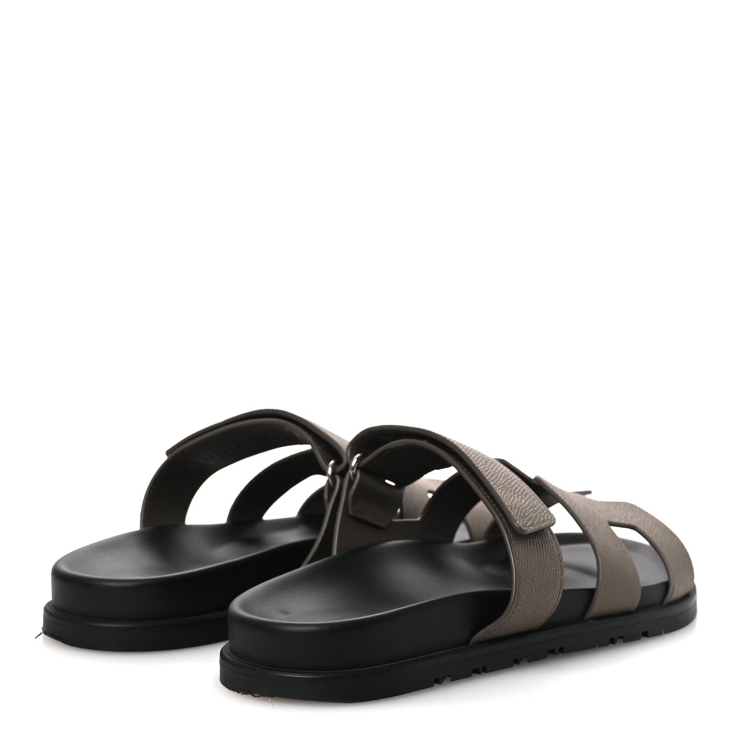 Hermes Epsom Womens Chypre Sandals 39 Etoupe 5 of 12