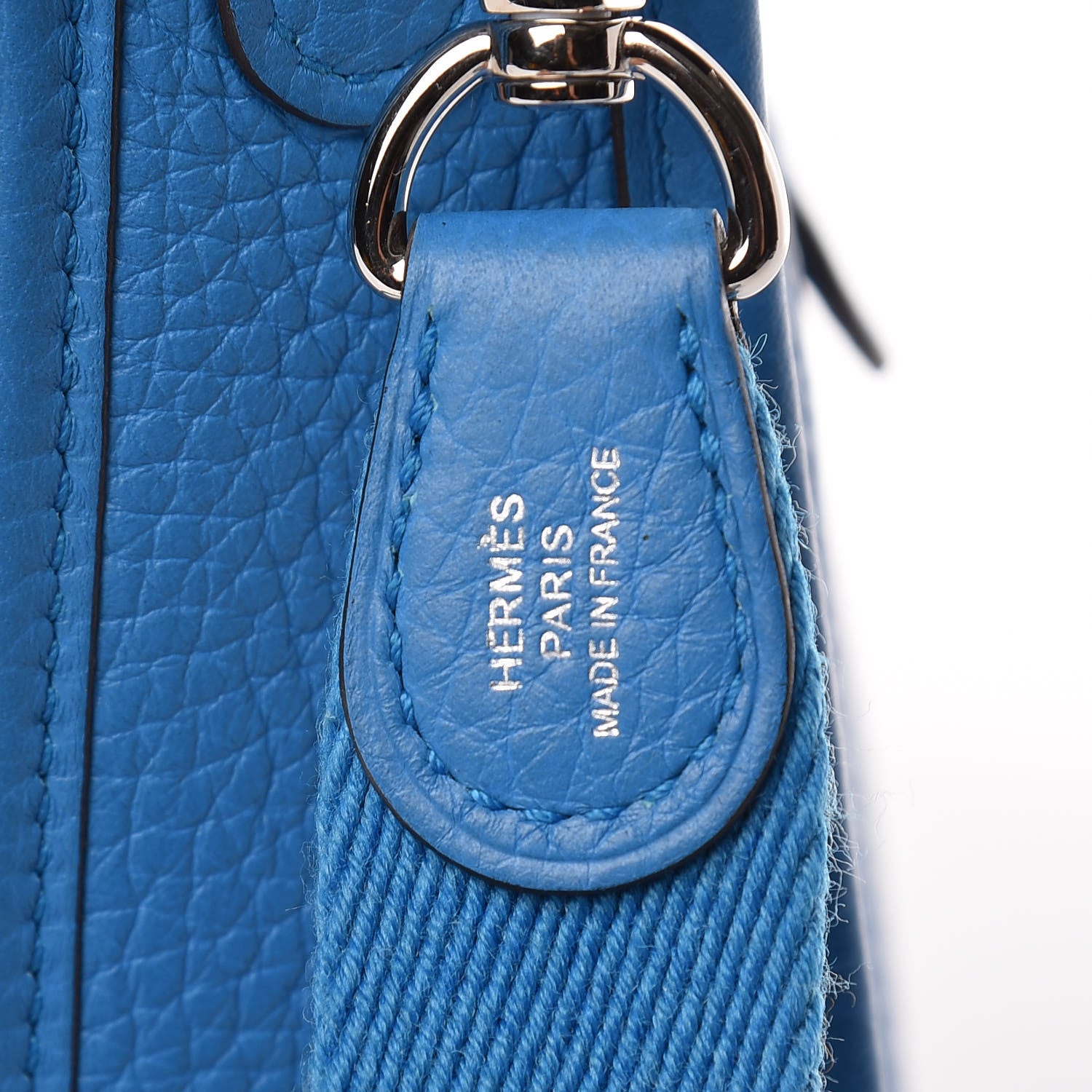 Hermes Taurillon Clemence Evelyne TPM Bleu Zanzibar 7 of 11