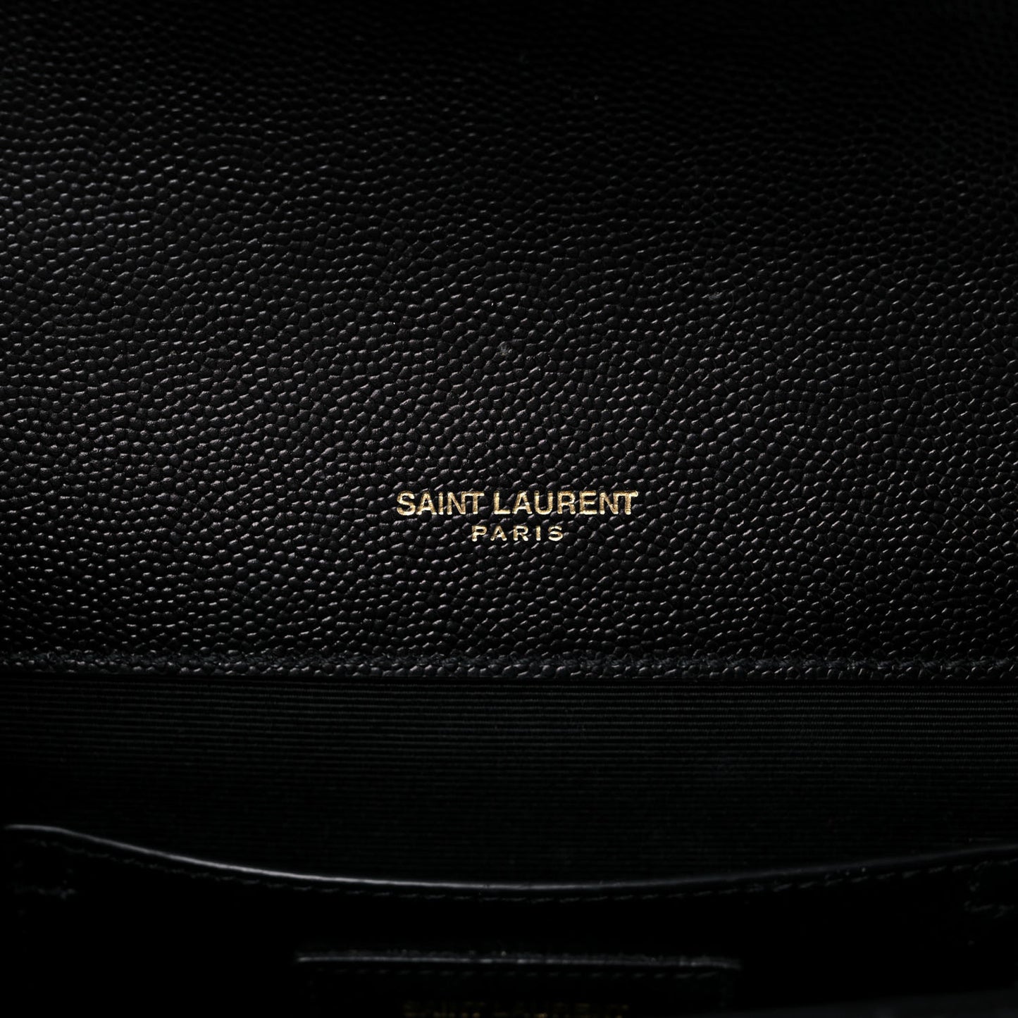 Grain De Poudre Textured Mixed Matelasse Triquilt Small Monogram Satchel Black