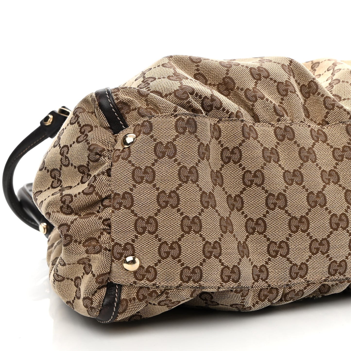 Monogram Large D Gold Hobo Dark Brown