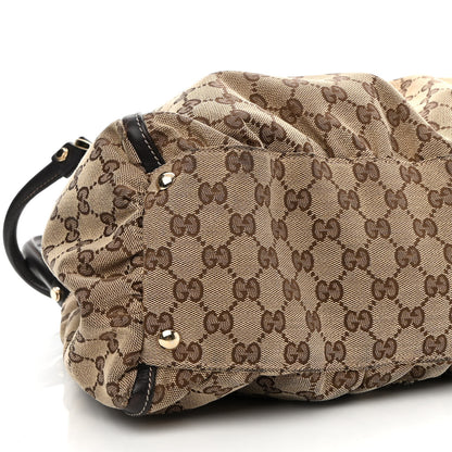 Gucci Monogram Large D Gold Hobo Dark Brown 8 of 10