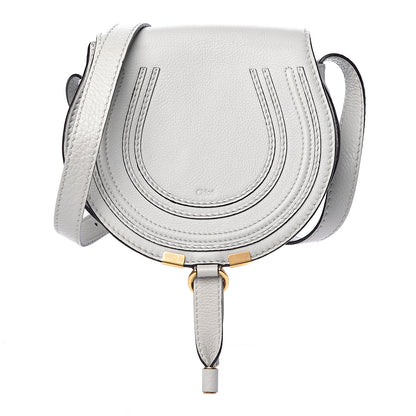 Chloe Calfskin Mini Marcie Round Crossbody Bag Airy Grey 1 of 10