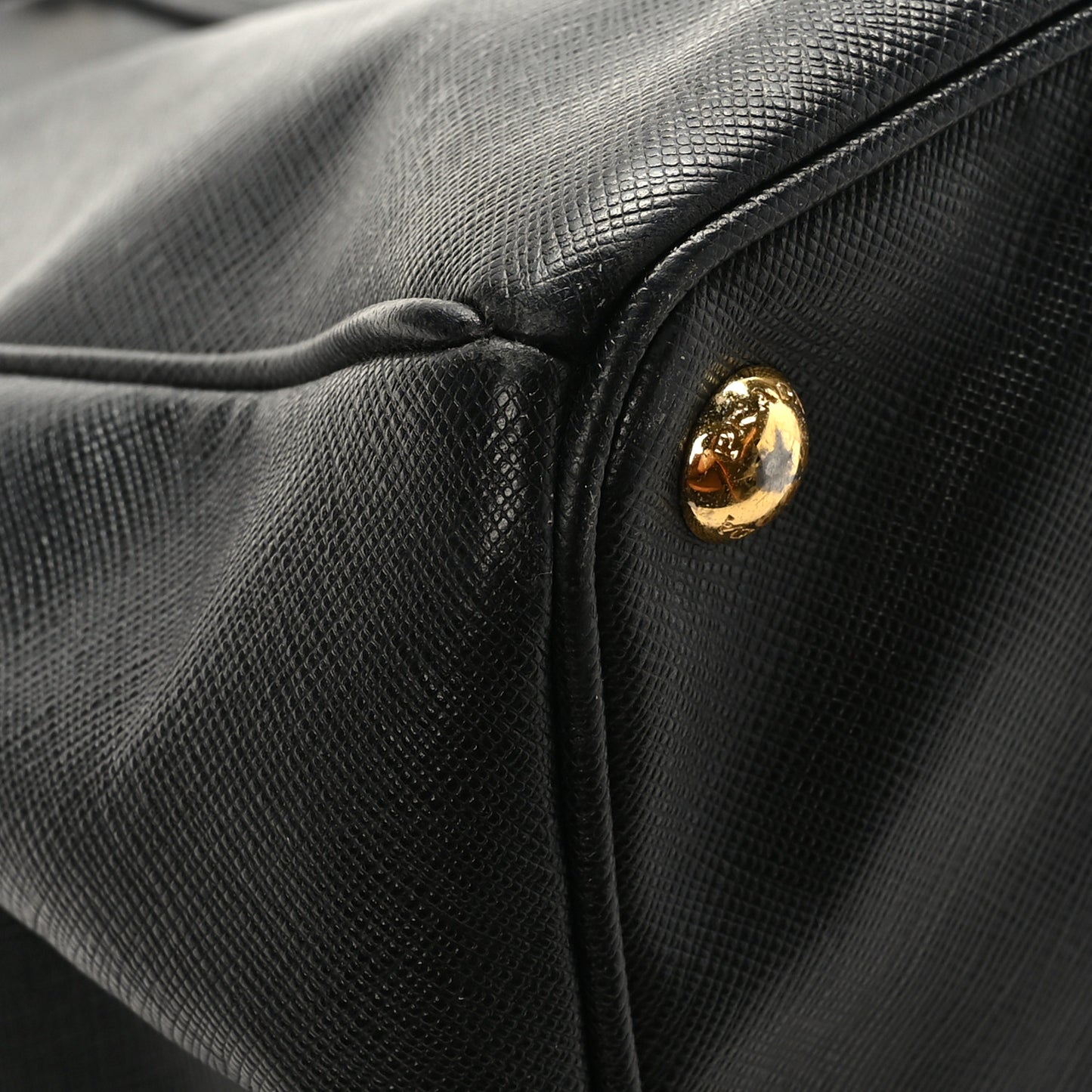 Saffiano Large Galleria Double Zip Tote Black