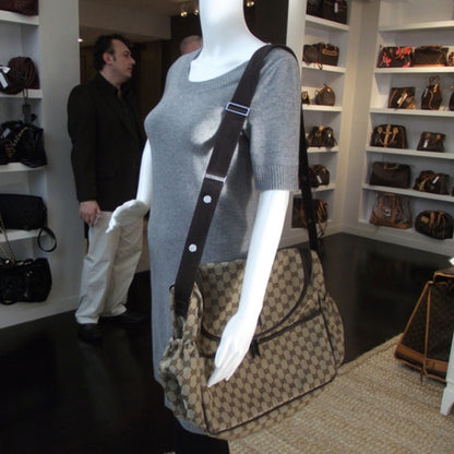 Gucci Monogram Diaper Bag Ebony 2 of 11
