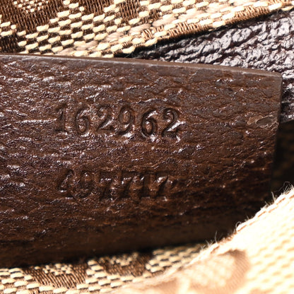 Gucci GG Monogram Web Double Pocket Belt Bag Dark Brown 7 of 10