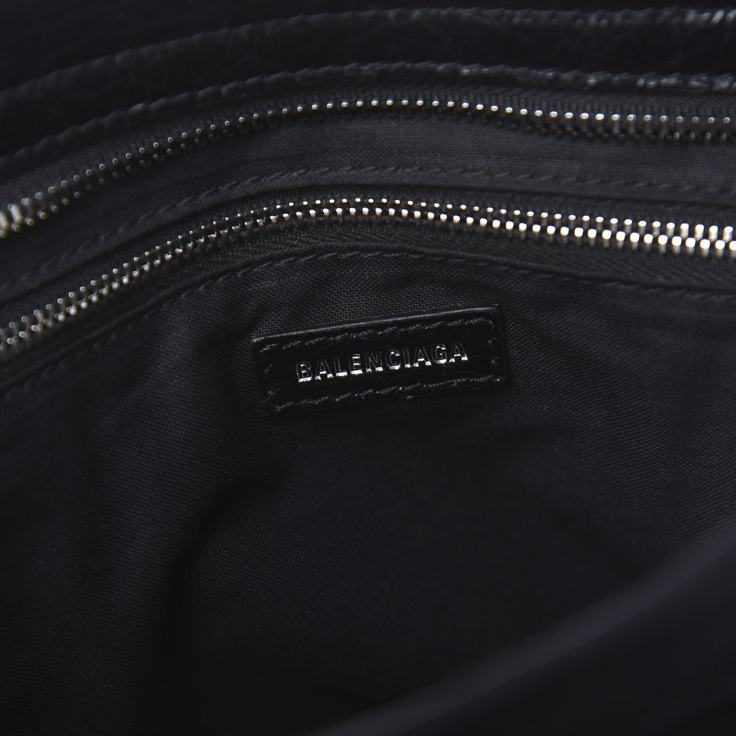Agneau Classic Silver Hardware City Black